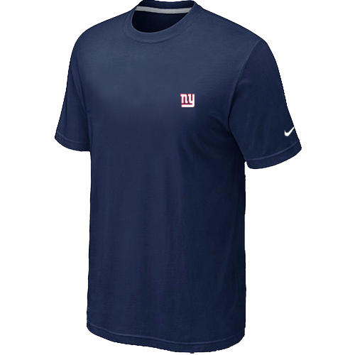 Nike New York Giants Chest Embroidered Logo T Shirt D.Blue